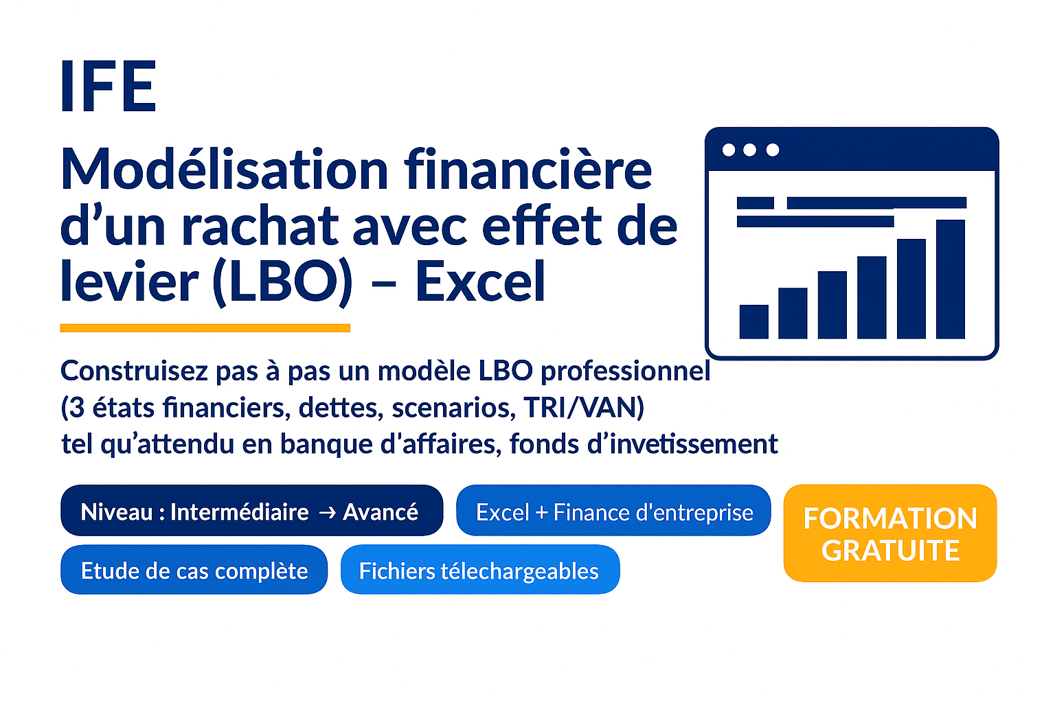 Modélisation financière d’un rachat avec effet de levier (LBO)
